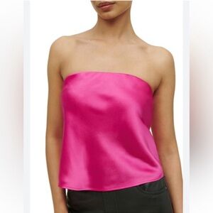 Reformation Spritz Silk Top (XL)